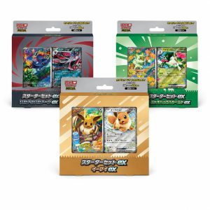 Pack 3 MEGA Starter Deck ex Eevee Zorua Sprigatito (Japonés)