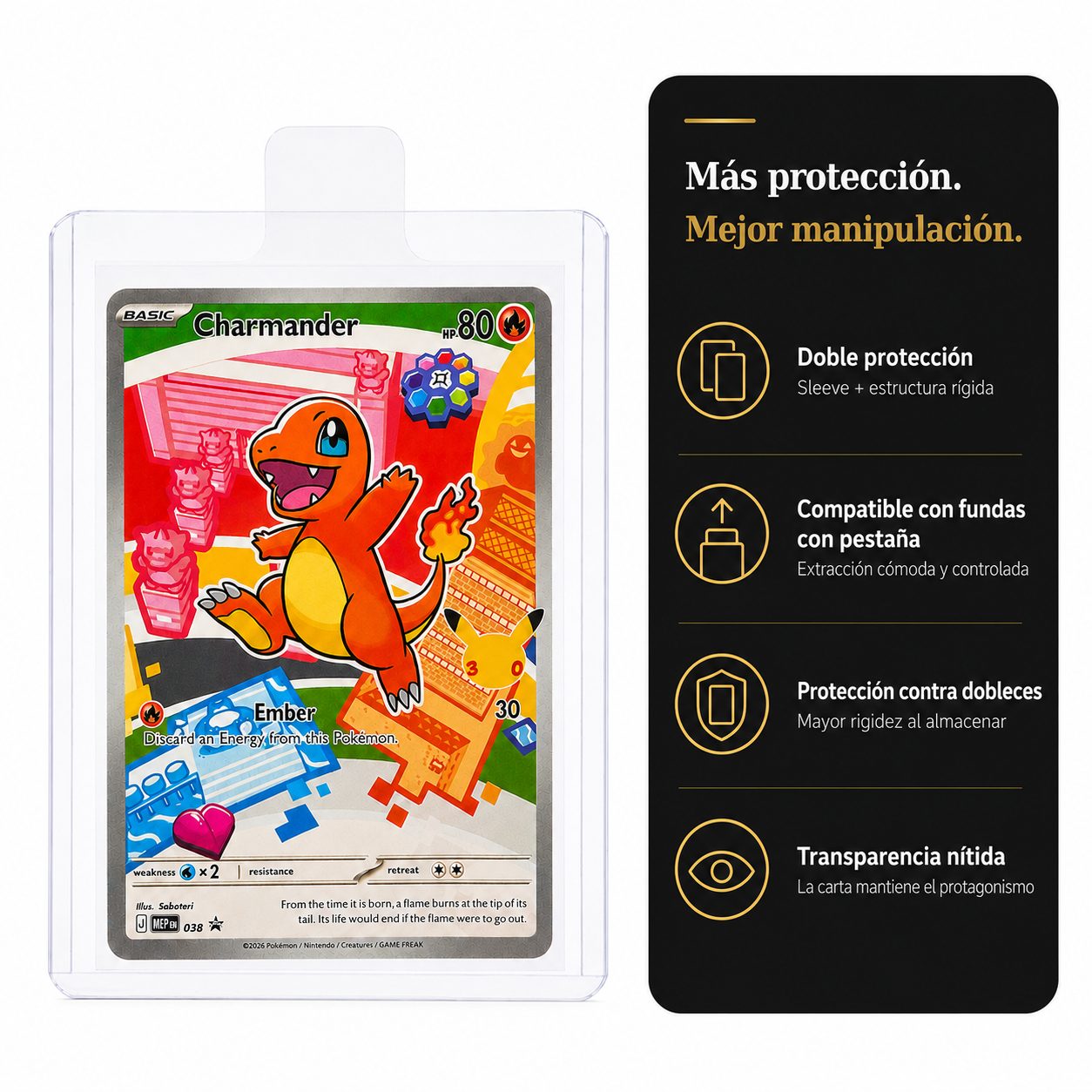 Top Loaders Transparentes para Cartas TCG – Pack de 25 - Imagen 3